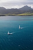 Mauritius, aerial view from an helicopter