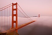San Francisco, California, Golden Gate Bride from Marin Headlands, USA