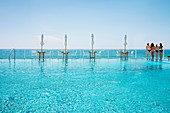 Swimming pool, Gansevoort South Hotel, Miami, Florida, USA
