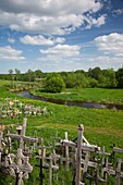 Lithuania, Central Lithuania, Siauliai, Hill of Crosses, religious pilgrimage site