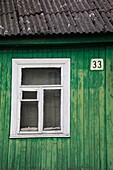 Lithuania, Trakai, Trakai Historical National Park, village house detail