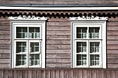 Lithuania, Trakai, Trakai Historical National Park, village house detail