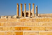 Temple of Artemisa or Diana, Greco-Roman city of Jerash, Jordan, Middle East