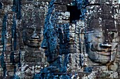 Face-towers  Upper terrace  Bayon Temple  Angkor  Siem Reap town, Siem Reap province  Cambodia, Asia