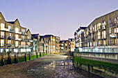 Low Tide at a East London Canal, London, U.K.