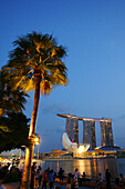 Maraina Bay Sands Hotel im Hafen von Singapur, Singapur, Asien