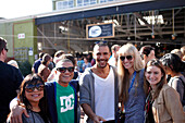 Visitors of the Neighbourgoods Market, deli saturday market at Old Biscuit Mill, Woodstock, Cape Town, South Africa, Africa