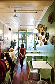 People inside of Burger restaurant The Royal Eatery, Long Street, City Centre, Cape Town, South Africa, Africa