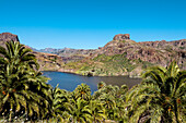 Reservoir, Presa de Soria, Gran Canaria, Canary Islands, Spain