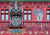 Fassade am Basler Rathaus, Basel, Schweiz