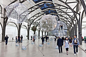 Hamburger Railway Station, Museum of Contemporary Art, exhibition Tomas Saraceno Cloud Cities, 15 September 2011 till 19 February 2012, Berlin, Germany