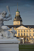 Karlsruhe castle and gardens, Karlsruhe, Baden-Wurttemberg, Germany