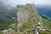 Eggstock Klettersteig, Braunwald, Glarner Alpen, Glarus, Schweiz