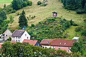 Freistehender Glockenturm, Rübeland, Harz, Sachsen-Anhalt, Deutschland