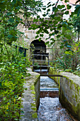 Gantry with a mouth in Gittelde, Ernst August mineworks, UNESCO World heritage site, Gittelde, Harz, Lower Saxony, Germany