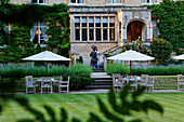 Blick auf das Lower Slaughter Manor Hotel, Lower Slaughter, Gloucestershire, Cotswolds, England, Großbritannien, Europa