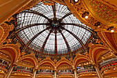 Glaskuppel der Galeries Lafayette, Paris, Frankreich, Europa