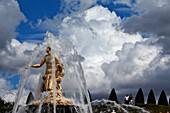 Latona fountain in the gardens of Versailles, Ile de France, France, Europe