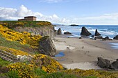 Home situate on a bluff above Bandon Beach Oregon
