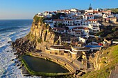 Azenhas do Mar, Lisbon district, Sintra coast, Portugal, Europe.