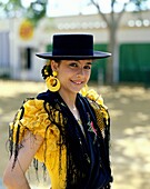 costume, Europe, european, flamenco dress, hat, Sev. Costume, Dress, Europe, European, Flamenco, Hat, Holiday, Landmark, People, Seville fair, Spain, Europe, Spanish, Tourism, Trave