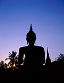 Asia, silhouette, Statue, Sukothai, Thailand, Asia, . Asia, Holiday, Landmark, Silhouette, Statue, Sukothai, Thailand, Tourism, Travel, Vacation, World travel