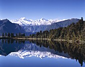 Lake Matheson, Mount Cook, New Zealand, South Islan. Holiday, Lake matheson, Landmark, Mount cook, New zealand, South island, Tourism, Travel, Vacation