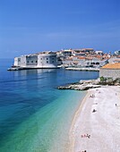 Beach, Croatia, Dalmatian Coast, Dubrovnik, Old Cit. Beach, City, Coast, Croatia, Europe, Dalmatian, Dubrovnik, Heritage, Holiday, Landmark, Old, Skyline, Tourism, Travel, Unesco, V