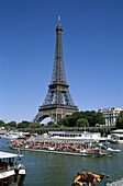 Eiffel Tower, France, Paris, Seine River, Tour Eiff. Boats, Eiffel, Eiffel tower, France, Europe, Holiday, Landmark, Paris, Seine river, Tour, Tourism, Tourist, Travel, Vacation
