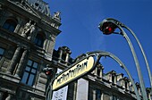 Art Deco Metro Signs, France, Paris, . Art, Deco, France, Europe, Holiday, Landmark, Metro, Paris, Signs, Tourism, Travel, Vacation