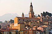 The Basilique St-Michel-Archange in Menton, Provence, France, Europe