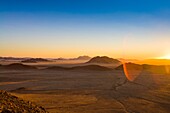 Sunset over the Namib Naukluft Park, Namibia, Africa