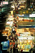 night market in Temple Street, Kowloon Peninsula, Hong-Kong, People´s Republic of China, Asia