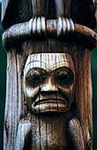Totem Pole in Kitwancool  British Columbia  Canada
