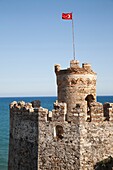 mamure kalesi, castle of XII century, anamur, mediterrean coast, turkey, asia