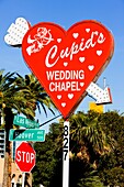 sign of wedding chapel, Las Vegas, Nevada, USA