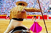 Bullfight at the Plaza de Toros, Granada, Andalusia, Spain, Europe