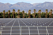 USA, California, Death Valley, National Park, Furnace Creek, solar panels