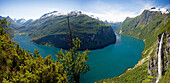 Norway-June 2009 Geiranger Fiord Panorama