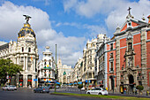 Spain-September 2009 Madrid City The Gran Via Avenue
