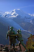 France, October 2009 Chamonix City, the Mont Blanc mountain