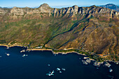 South Africa, Western Cape Province, Cape Town, aerial view on the city and Table Mountain