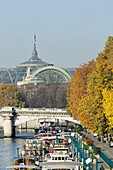 France, Ile-de-France, Paris, 1st, Bank of the Seine, River, Barges