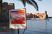 France, Languedoc Roussillon, Pyrénées Orientales (66), Collioure bay and painting of Henri Matisse