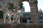 France, Languedoc Roussillon, Pyrenees Orientales (66), Codalet, Saint Michel de Cuxa abbey, the cloister (12th century)