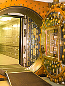 Bank Vault Doors Leading to Safety Deposit Boxes, Chicago, Illinois, USA