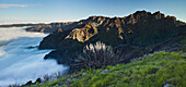 Blick von Terxeira auf Pico das Torres und Arieiro, Pico do Arieiro, Madeira, Portugal