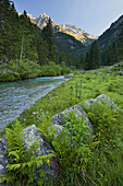 Torrente Sarca river in Val Nambrone valley, Trentino, Italy