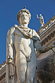 Statue at Piazza dei Campidoglio on Capitoline Hill, Rom, Lazio, Italy