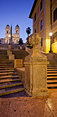 Spanische Treppe, Scalinata di Trinità dei Monti und Kirche, Piazza di Spagne, Rom, Lazio, Italien